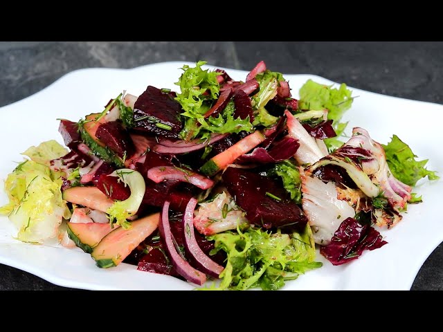 Салат за 5 минут из обычной свеклы! Салат свекла в огороде! Ну очень вкусно
