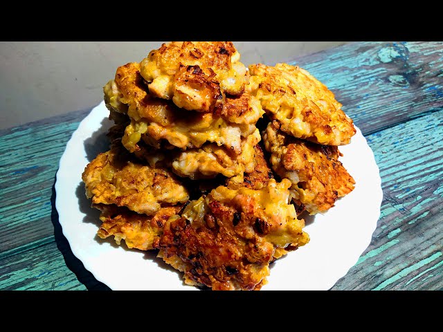 Куриное филе + лук + мука + яйца=? Удивительный рецепт на сковороде.