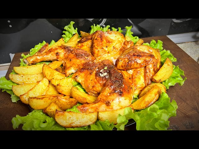 Самое вкусное горячее на Новый год. Сочная курица с картошкой в духовке