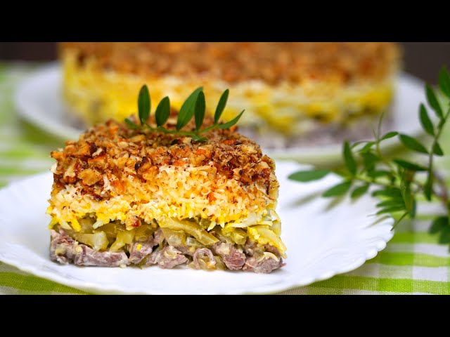 До чего же он вкусный! Салат Принц на праздничный стол. Кулинарим с Таней