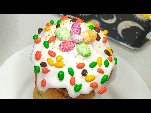 Идеальная глазурь для Куличей! Без яиц! Не липнет! Не крошится! Объемная! Глянцевая! И очень вкусная