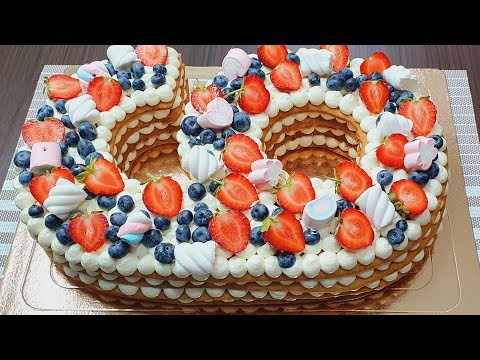 Этот торт будет самый красивый, нежный и вкусный торт в вашей жизни! Готовится очень быстро!