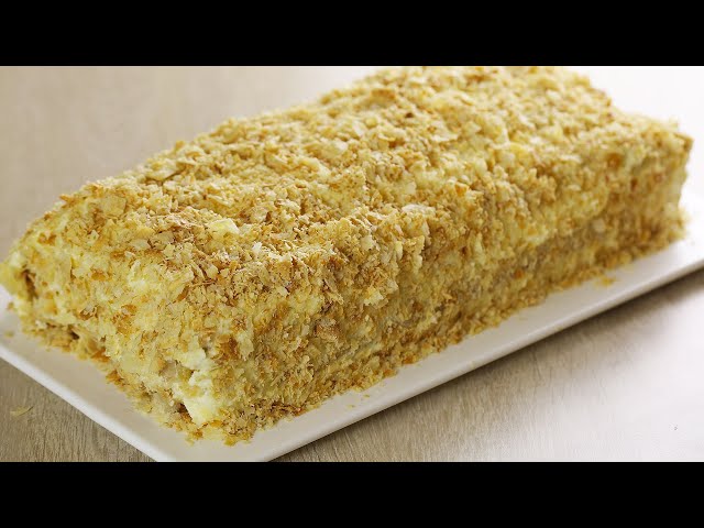 Тает во рту! Торт Наполеон за 20 минут!  Простой, быстрый и вкусный торт