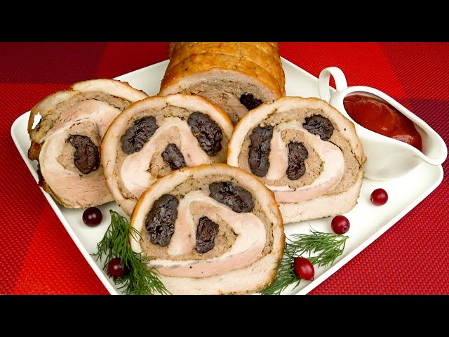 Шикарный мясной рулет на новогодний стол. Оригинальная мясная закуска