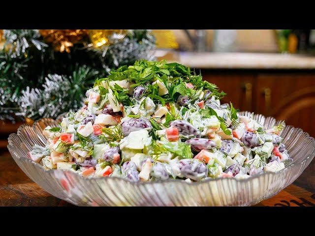 Нереально вкусный салат из трех ингредиентов за три минуты. Крабовый салат, цыганка готовит