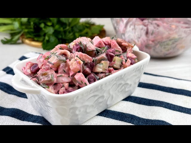 Уж очень вкусный салат из простых продуктов! Салат 