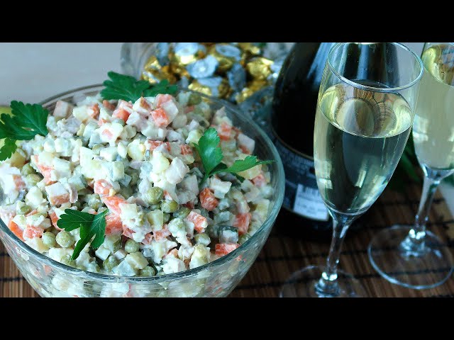 Вкусный Новогодний Оливье. Все дело в правильных пропорциях со старой музыкой.