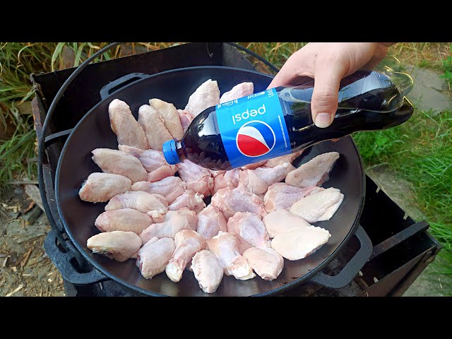Эксперемент! Готовим куриные крылья в пепси-коле