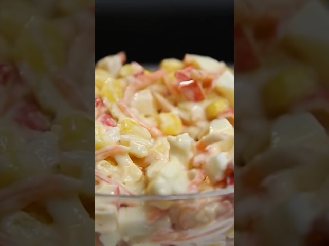 Очень вкусный и быстрый салат из крабовых палочек