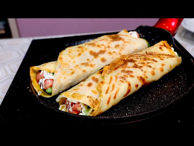 Лаваш больше не покупаю. Готовлю вкуснятину на завтрак  за 10 минут! Муж в восторге.