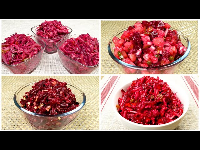 Пять салатов из свеклы на каждый день. Быстро, просто и вкусно