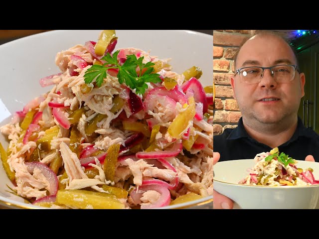 Знаменитый салат из трёх ингредиентов! До чего же вкусный. Семья на кухне.