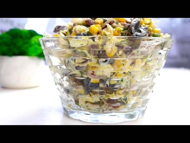 Салат с куриной печенью и пекинской капустой