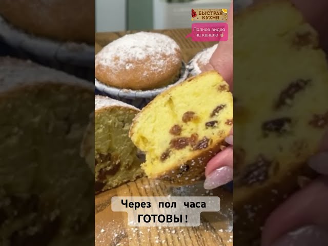 Быстрые, вкусные кексы! Гости на пороге...