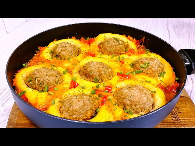 Потрясающий обед на сковороде - вкусный, сочный, сытный