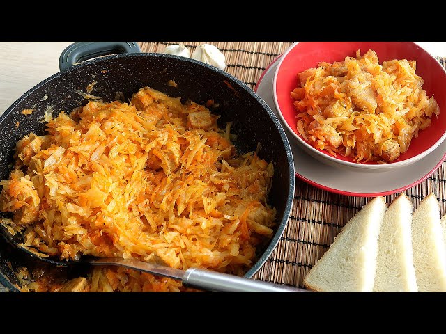 Тушеная капуста со свининой. Как вкусно приготовить капусту