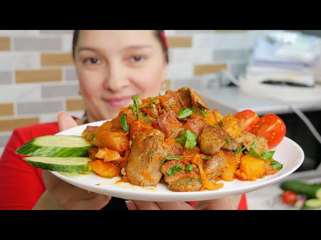 Как приготовить бюджетный и вкусный обед. Жареная печень с картошкой