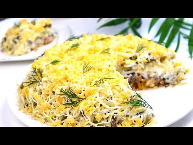 Скумбрия под шубой. Необычное сочетание! Праздничный салат -мужчины оценят!
