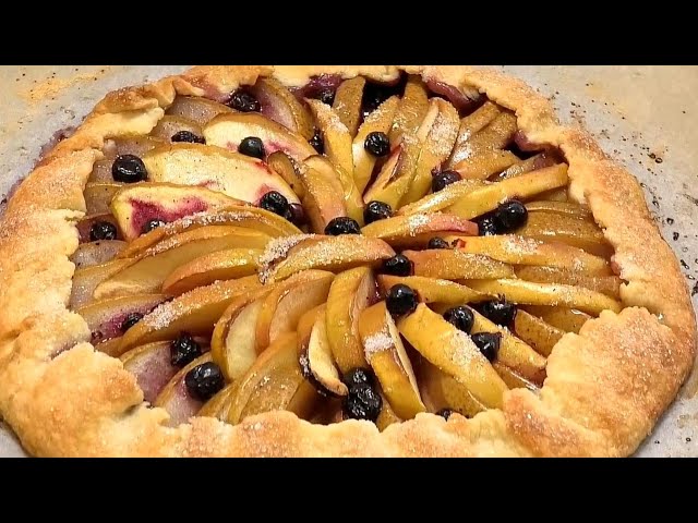 Быстрая летняя выпечка. Фруктовая галетта