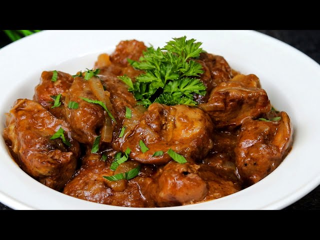 Это просто идеально! Печень никогда не была настолько вкусной! Крахмал помог! Секрет в приготовлении