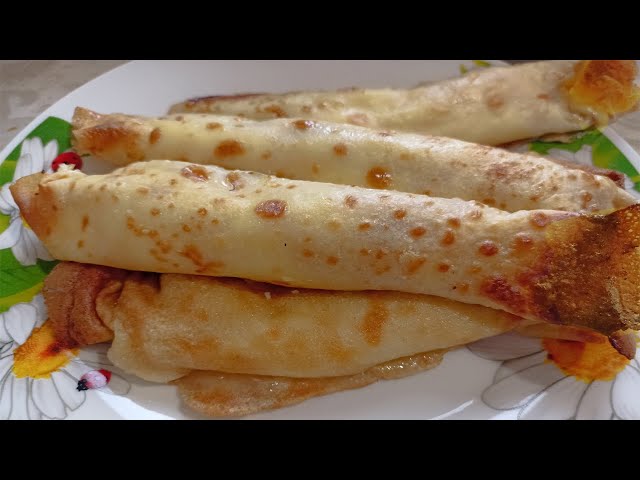 Тонкие и нежные блинчики со сладкой начинкой. Очень вкусные ,не рецепт, золото.
