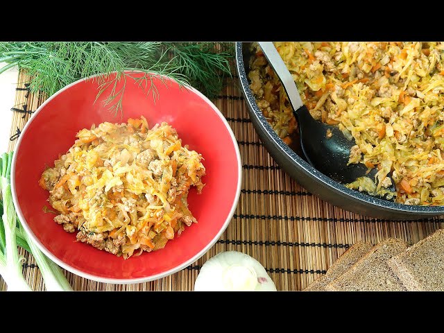 Вот что можно приготовить из молодой капусты и фарша. Быстро и очень вкусно.
