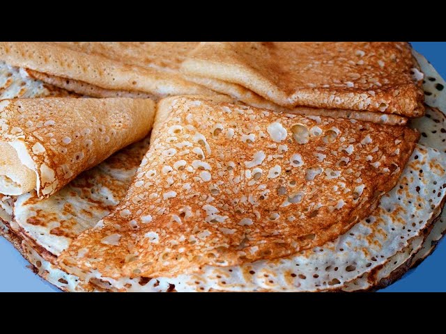 Беру минеральную воду и пеку тонкие ажурные вкусные блины! Идеальный рецепт блинов на масленицу 2024