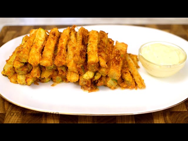 Закуска, от которой сложно оторваться! Палочки из кабачка