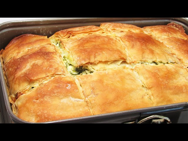 Выпечка на раз, два, три! Без возни с тестом - очень простой и вкусный пирог! Рецепты из теста фило