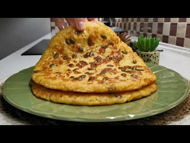 Ничего вкуснее из тыквы никогда не ела. А просто как! Все смешала и на сковородку, тыквенные лепешки