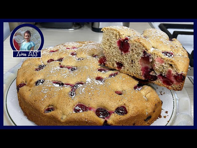 Пряная шарлотка с клюквой: пышный, простой и вкусный пирог, не классический рецерт
