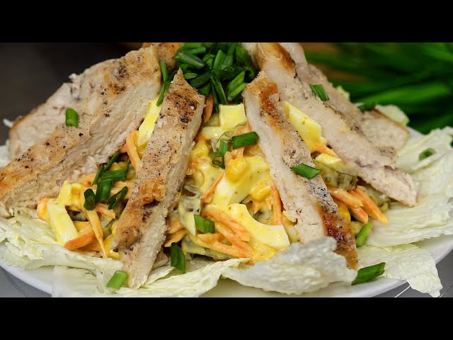 Этот салат сразу стал нашим любимчиком. Уж очень вкусный! Готовлю вместо оливье на все праздники!