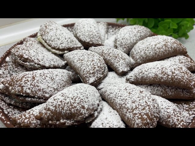 Невероятно тающее песочное печенье с заварным кремом! Самое вкусное песочное печенье!