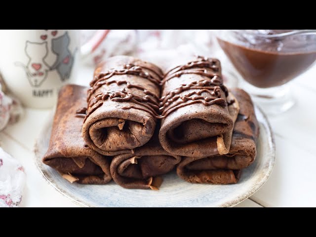 Шоколадные блины с творогом - рецепт вкусного завтрака на Масленицу