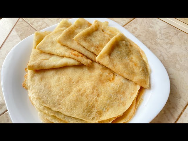 Блины на воде с луком. Вкусные и самые бюджетные блины.