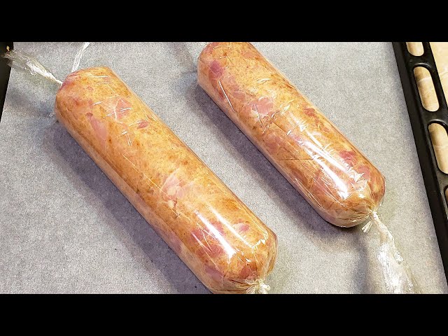 Домашняя куриная колбаса. Намного круче и вкуснее магазинной, и дешевле
