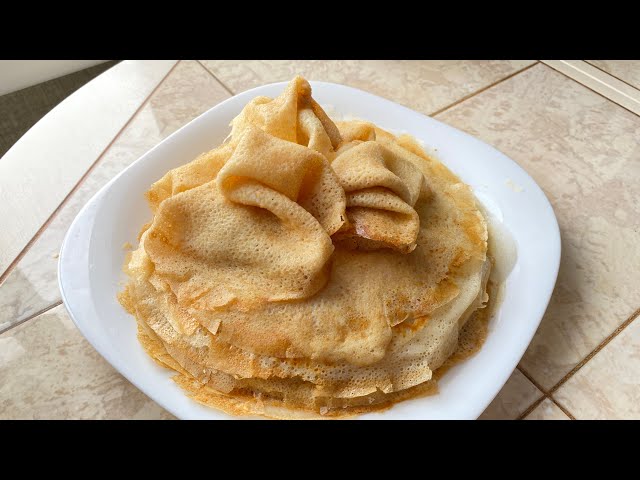 Много вкусных блинов с 2-мя яйцами. Идеальные блинчики. Блины нежные, тонкие очень вкусные.