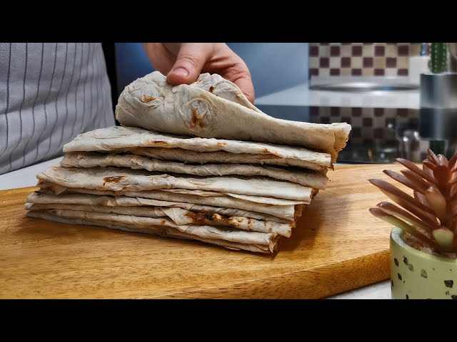 Беру лаваш, 5 минут и на сковородку! Тонкие ленивые лепешки на завтрак и перекус проще не придумать!