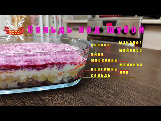Селёдка под шубой, классический рецепт как правильно готовить.