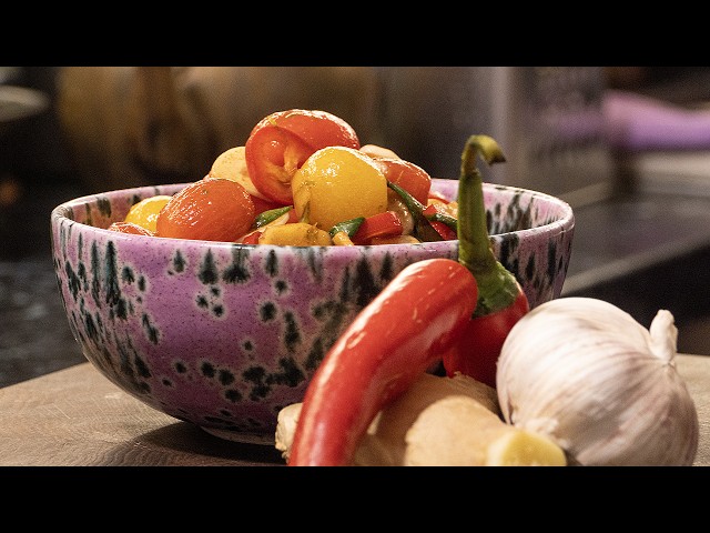 Очень быстра закуска. Маринованные помидоры черри