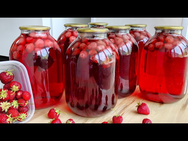 Клубничный компот на зиму без стерилизации. Компот из клубники на зиму