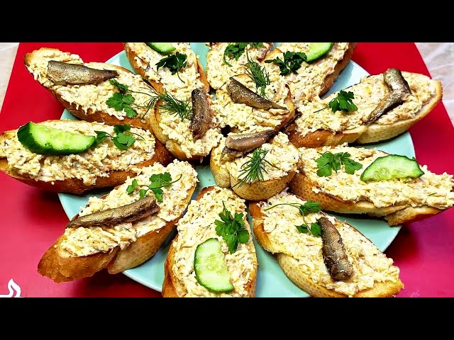Вкуснее всех! Еврейская паста намазка на бутерброды, закуска № 1 на столе!