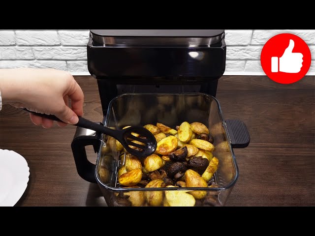 Жалею что раньше так не готовила. Рецепт очень вкусной картошки с грибами в аэрогриле на ужин