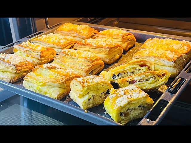 Это так вкусно. Тающий во рту. Королевская выпечка к чаю. Рецепт теста на кефире, в магазине не купить