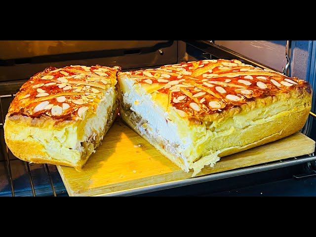 Это так вкусно. Тающий во рту королевский пирог к чаю. Тесто на кефире. Яблоки, творожная начинка, рецепт