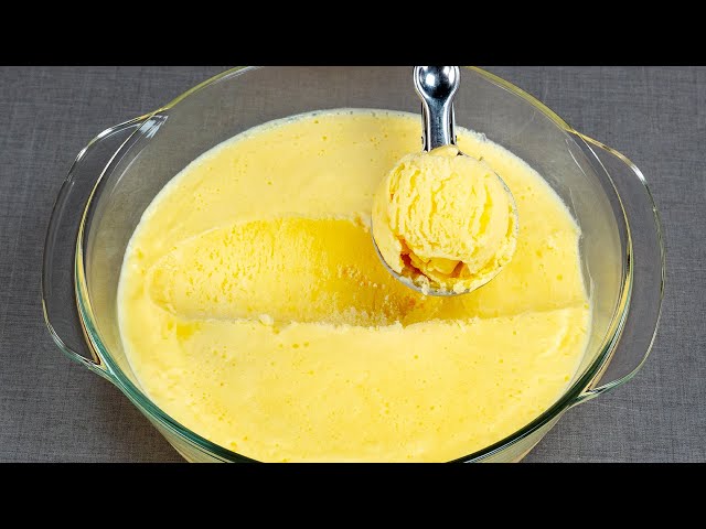 Этот десерт стал любимым блюдом всей семьи! Молочное мороженое всего за 10 минут