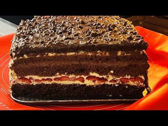 Мамин любимый домашний торт Клубника в шоколаде. Вкуснее не бывает. Особый рецепт! Как же это вкусно!