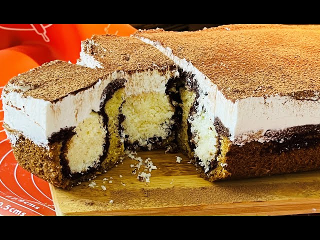 Самый простой праздничный торт-пирог! Как же это вкусно! В магазине такой не купишь. Покорил и удивил