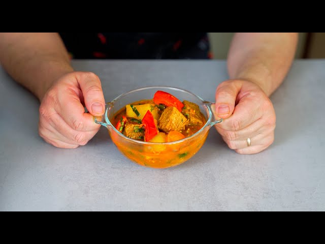 Вкусное овощное рагу с говядиной
