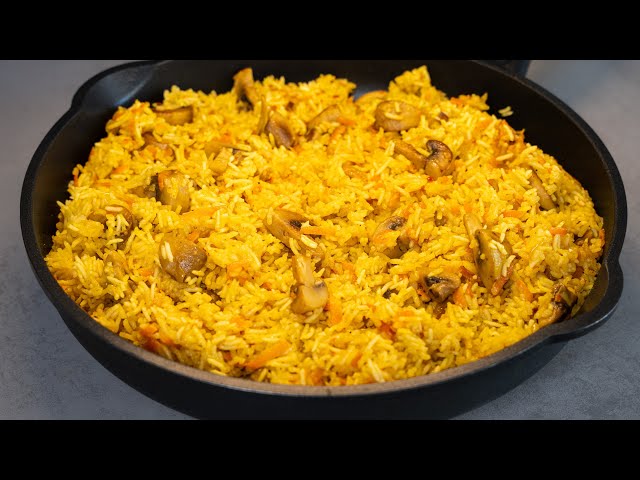 Плов с грибами.  Просто и вкусно.
